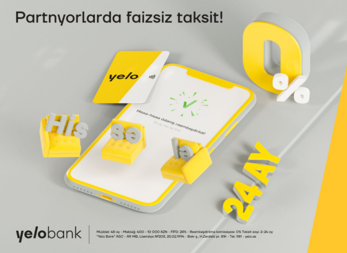 Yelobank taksit platforması – Taksit ödənişlərinin rahat idarə edilməsi